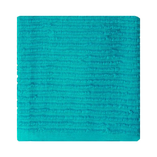 MUkitchen 100% Cotton Ridged Solid Cloth - Aquamarine, 12"x12"