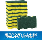 Dawn Heavy Duty Kitchen Dish Sponges, Green/Yellow (Pack of 9)-011171380617-LR-357414-2-LR eShop