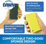 Dawn Heavy Duty Kitchen Dish Sponges, Green/Yellow (Pack of 9)-011171380617-LR-357414-5-LR eShop