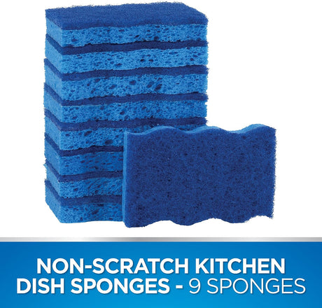 Dawn Non-Scratch Kitchen Dish Sponges, 9pk-011171380648-LR-337170-2-LR eShop
