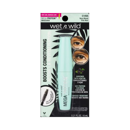 wet n wild MEGA PROTEIN MASCARA - Very Black