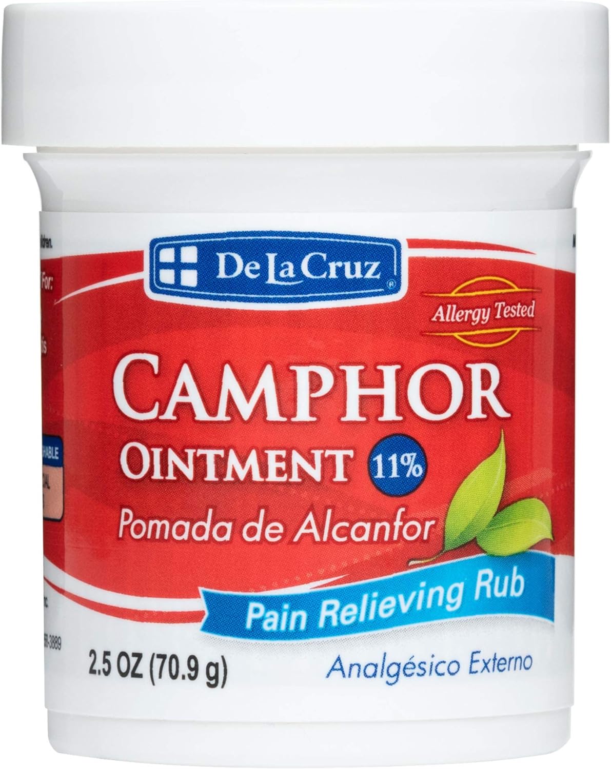 De La Cruz Camphor Ointment Pain Relieving Rub, 2.5 oz-024286150020-LR-224692-1-LR eShop