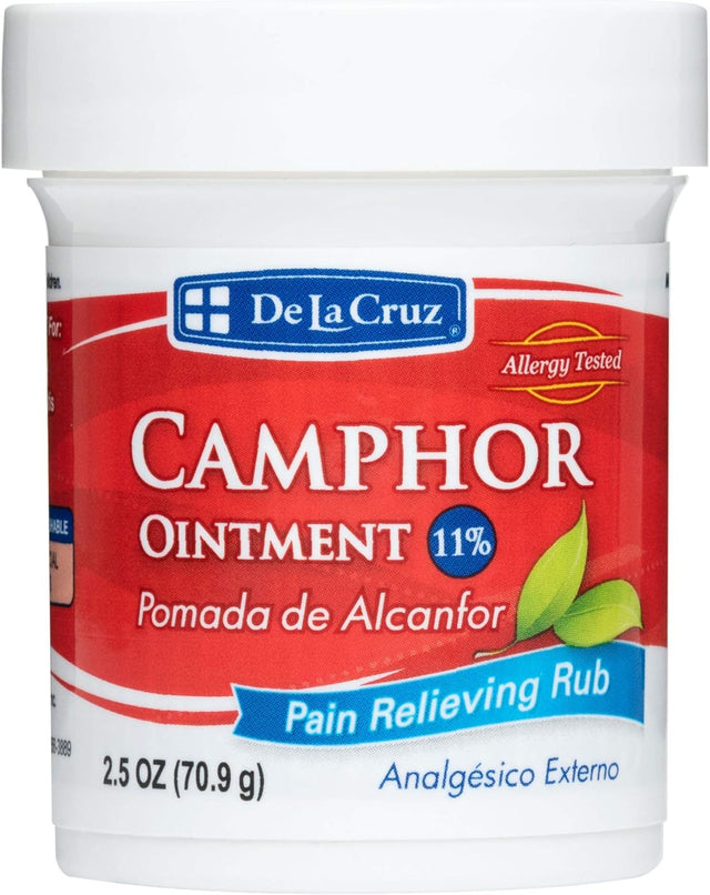 De La Cruz Camphor Ointment Pain Relieving Rub, 2.5 oz-024286150020-LR-224692-1-LR eShop