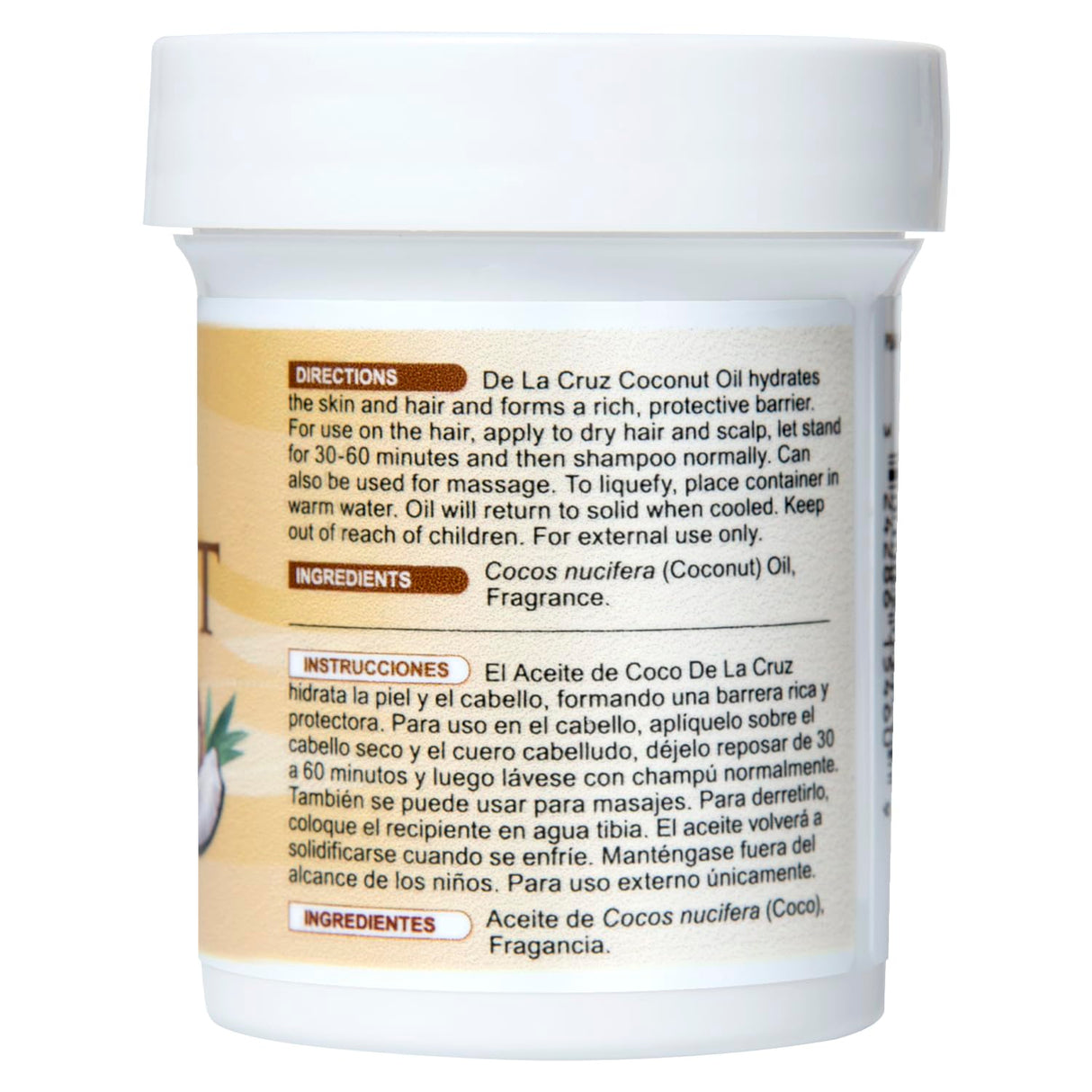 De La Cruz Coconut Oil Moisturizer, 2.2 oz-324286154609-LR-338690-2-LR eShop