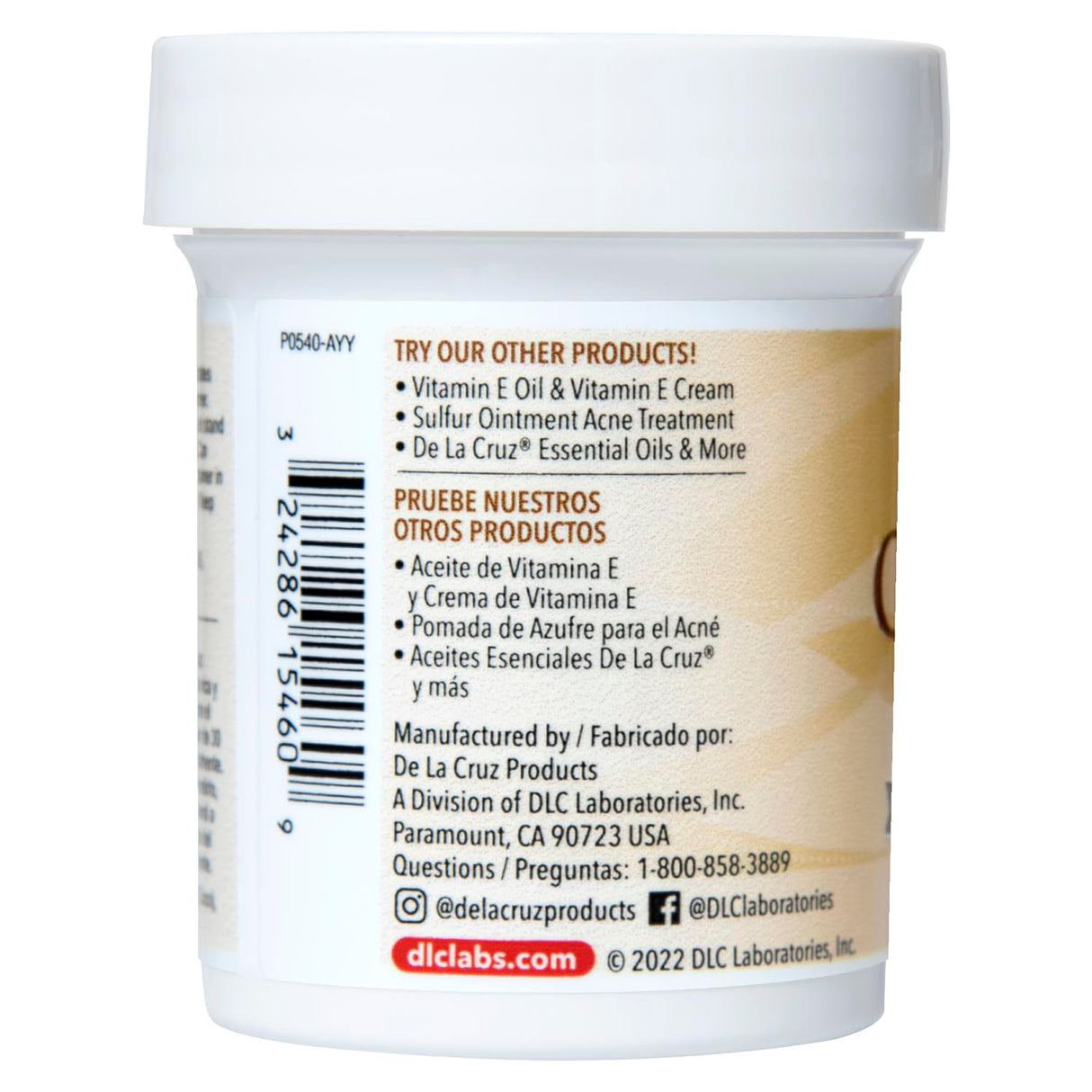 De La Cruz Coconut Oil Moisturizer, 2.2 oz-324286154609-LR-338690-3-LR eShop