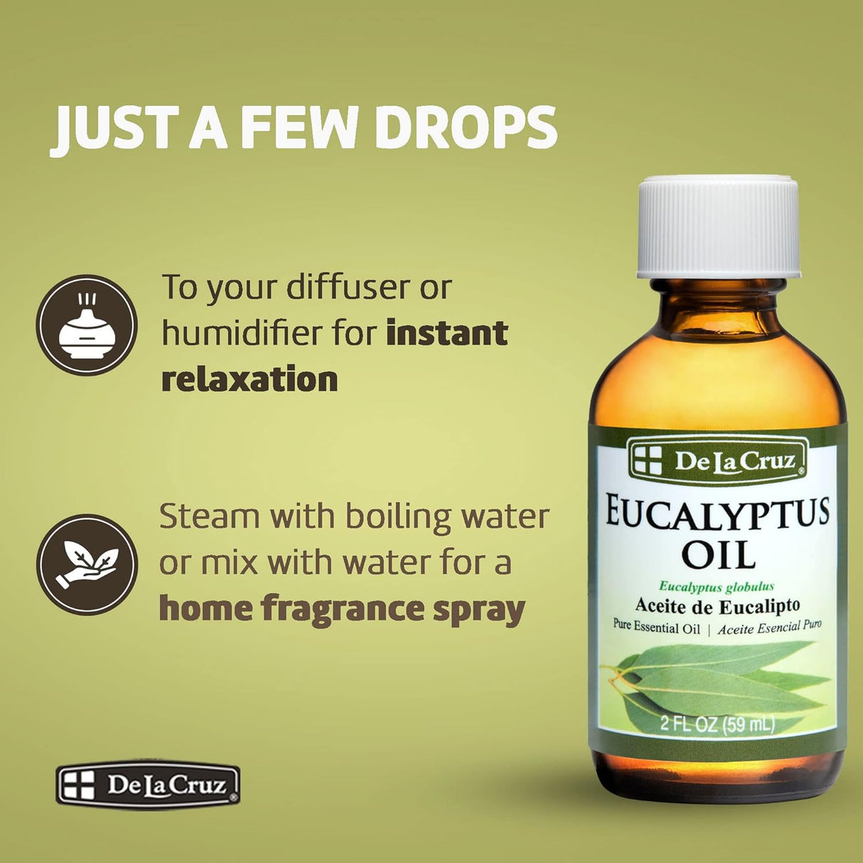 De La Cruz Eucalyptus Essential Oil, 2 oz-024286154653-LR-338691-8-LR eShop