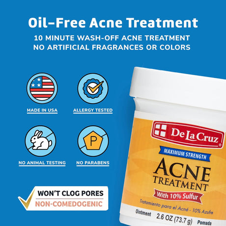 De La Cruz Maximum Strength Acne Treatment, 2.6 oz-024286150426-LR-224691-2-LR eShop