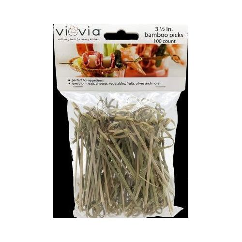 VIOVIA 3 IN BAMBOO PICKS 100CT