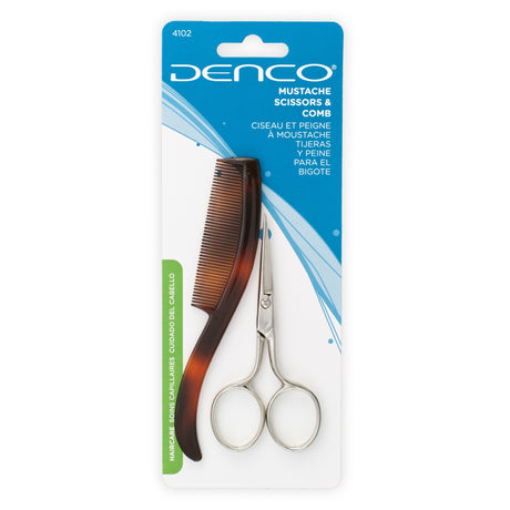 Denco Mustache Scissors & Comb-042137410208-LR-363026-1-LR eShop