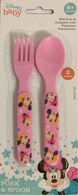 Disney Baby Mickey & Minnie Mouse Fork and Spoon Set - Assorted-094606092217-LR-353509-2-LR eShop