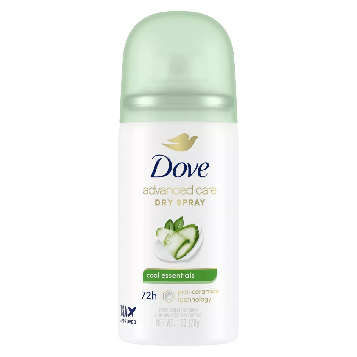Dove Beauty Advanced Care Cool Essentials Antiperspirant & Deodorant Dry Spray, 1 oz-079400455376-LR-351334-1-LR eShop