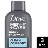 Dove Men + Care Body and Face Wash - Clean Comfort, 3 oz-011111172678-LR-351317-2-LR eShop