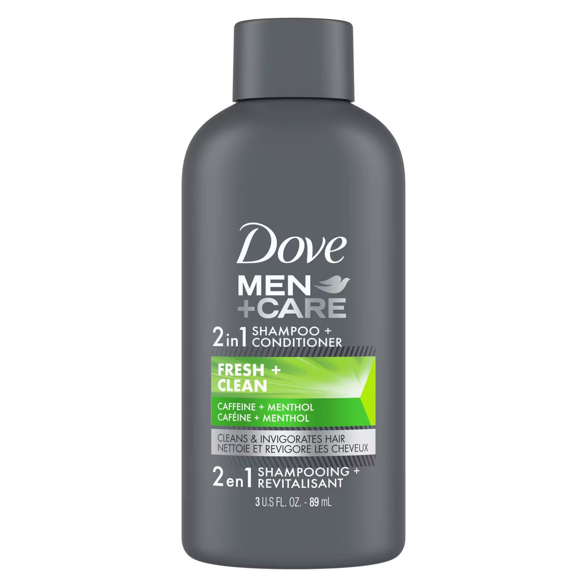 Dove Men + Care Fresh and Clean 2-in-1 Shampoo and Conditioner, 3 oz-079400473639-LR-340623-1-LR eShop
