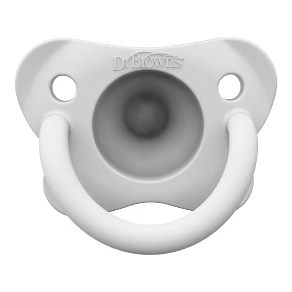 Dr Brown's HappyPaci One-Piece 100% Silicone Pacifier - 0-6 Months, 3 count-072239325520-LR-346600-9-LR eShop