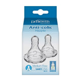 Dr Brown's Level 2 Narrow Baby Bottle Silicone Nipple - Medium Flow, 2 count-072239003220-LR-244858-1-LR eShop