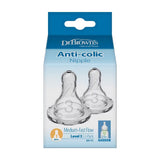 Dr Brown's Level 3 Narrow Baby Bottle Silicone Nipple - Medium-Fast Flow, 2 count-072239003329-LR-253861-1-LR eShop