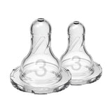 Dr Brown's Level 3 Narrow Baby Bottle Silicone Nipple - Medium-Fast Flow, 2 count-072239003329-LR-253861-2-LR eShop