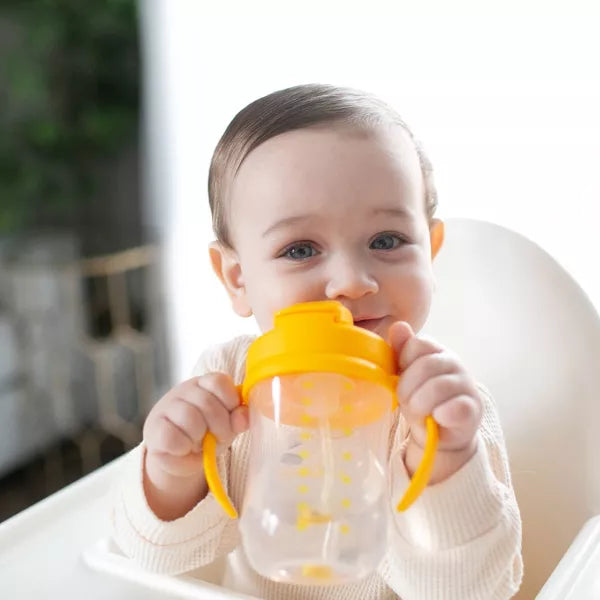 Dr Brown's Milestones Baby’s First Straw Training Cup - Yellow, 9 oz-072239327562-LR-346593-4-LR eShop