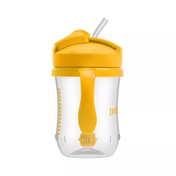 Dr Brown's Milestones Baby’s First Straw Training Cup - Yellow, 9 oz-072239327562-LR-346593-5-LR eShop