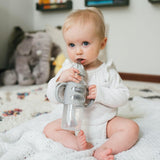 Dr Brown's Milestones Narrow Sippy Straw Bottle - Gray, 8 oz-072239324615-LR-346598-3-LR eShop
