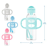 Dr Brown's Milestones Narrow Sippy Straw Bottle - Gray, 8 oz-072239324615-LR-346598-6-LR eShop