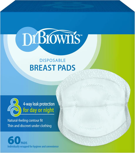 Dr Brown's Oval Disposable Breast Pads, 60 count-072239300251-LR-355913-1-LR eShop