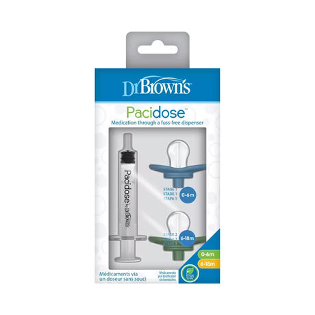 Dr Brown's Pacidose Liquid Medicine Dispenser for Babies with 2 Pacifier Bulbs - 0-6M & 6-18M-072239320884-LR-346595-1-LR eShop