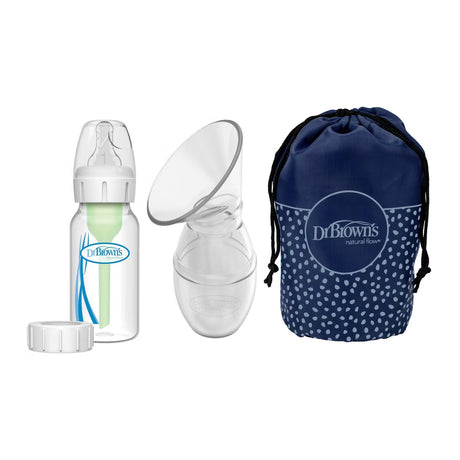 Dr Brown's Silicone Breast Pump with Anti-Colic Options Bottle and Travel Bag, 4 oz-072239316306-LR-355915-2-LR eShop