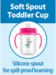 Dr Brown’s Soft Spout Toddler Cup - Pink, 9 oz-072239322161-LR-346596-4-LR eShop