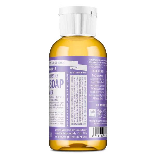 DR. BRONNER'S Magic Pure Castile Liquid Soap - Lavender, 2 oz-018787774021-LR-310920-4-LR eShop