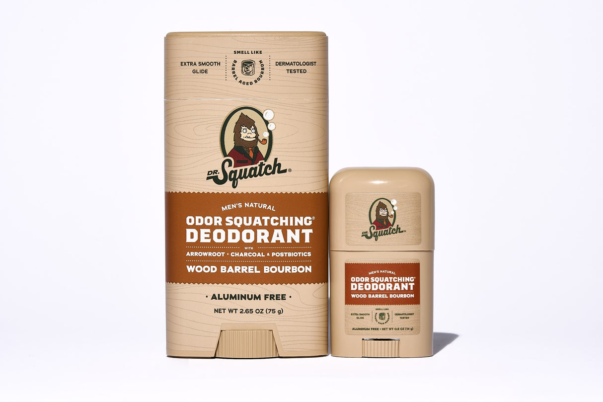 Dr. Squatch Mini Deodorant - Wood Barrel Bourbon, 0.5 oz-810095598715-LR-361003-6-LR eShop