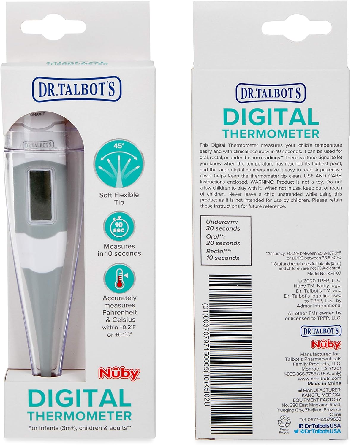 DR. TALBOT'S Flex Tip Digital Thermometer with Protective Case-370797149085-LR-338676-6-LR eShop