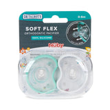 DR. TALBOT'S Soft-Flex Orthodontic Pacifiers, 0-6 months - Aqua and Clear, 2 count-370797800955-LR-355961-1-LR eShop