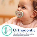 DR. TALBOT'S Soft-Flex Orthodontic Pacifiers, 6-12 months - Aqua and Clear, 2 count-370797930065-LR-355962-6-LR eShop