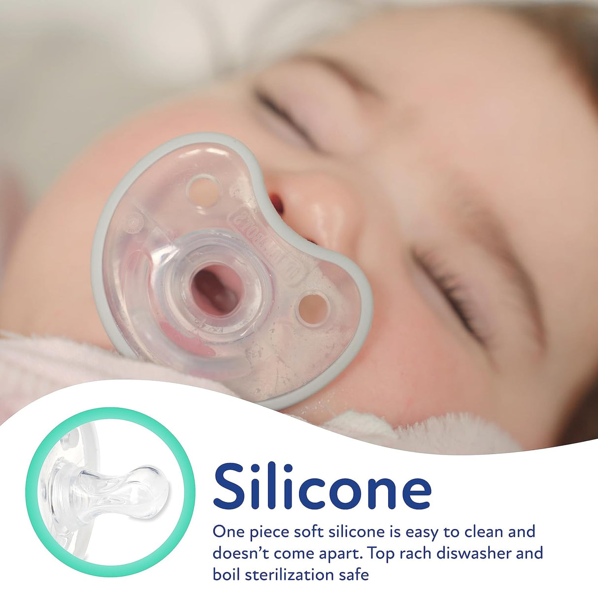 DR. TALBOT'S Soft-Flex Orthodontic Pacifiers, 6-12 months - Aqua and Clear, 2 count-370797930065-LR-355962-7-LR eShop