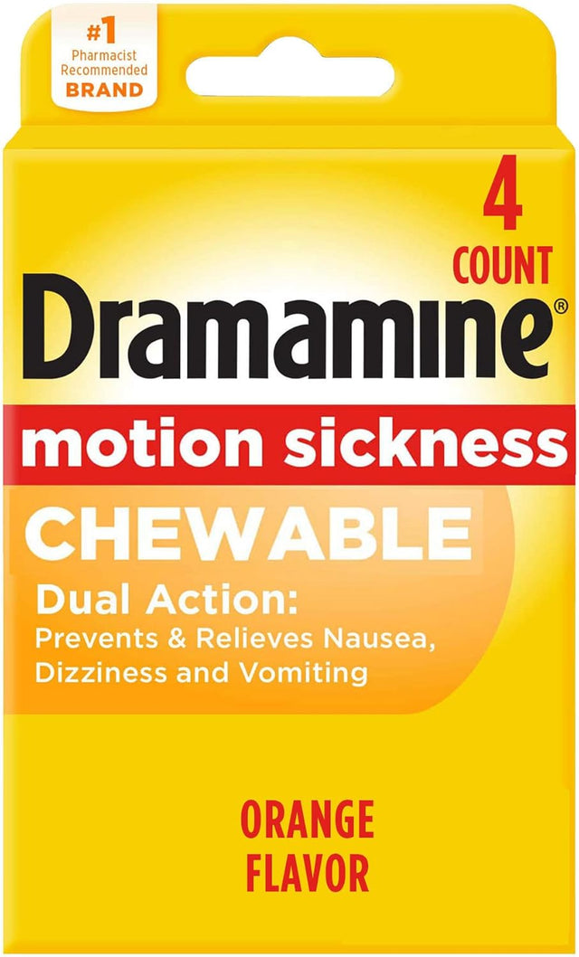 Dramamine Motion Sickness Relief Tablets - Orange, 4 count-831248005676-LR-351410-1-LR eShop