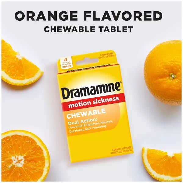 Dramamine Motion Sickness Relief Tablets - Orange, 4 count-831248005676-LR-351410-5-LR eShop