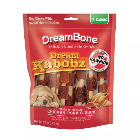 DreamBone Rawhide Free Dog Treat Dream Kabobz with Real Chicken, Beef and Pork, 18 count-810833025190-LR-320377-1-LR eShop