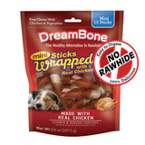 DreamBone Rawhide Free Dog Treats Mini Real Chicken Wrapped Chews, 15 count-810833028566-LR-330424-1-LR eShop