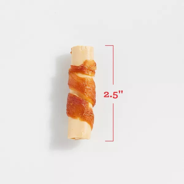 DreamBone Rawhide Free Dog Treats Mini Real Chicken Wrapped Chews, 15 count-810833028566-LR-330424-10-LR eShop