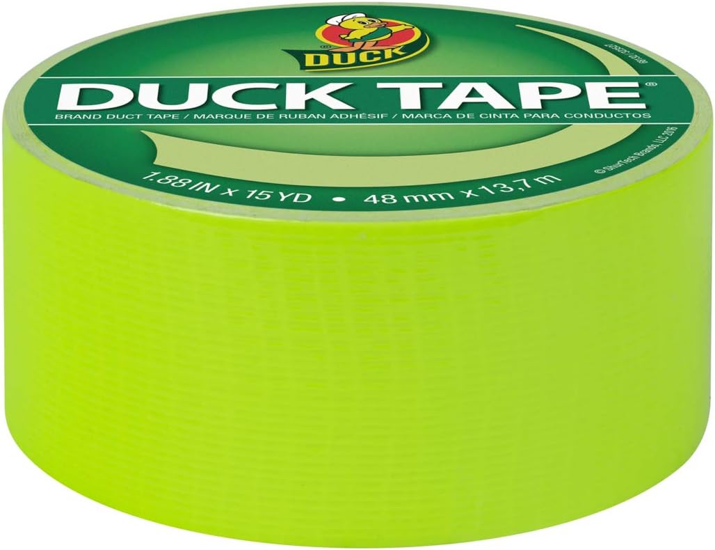 DUCK Color Duct Tape - Fluorescent Citrus, 1.88" x 15 yds-075353325674-LR-331118-2-LR eShop