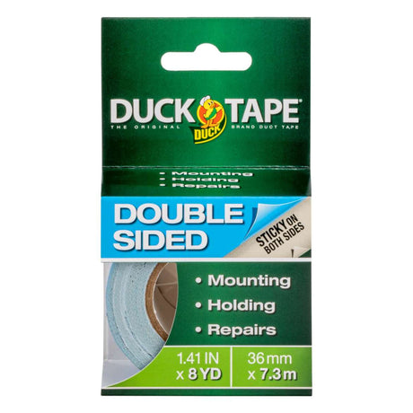 DUCK Double-Sided Duct Tape - White, 1.41" x 8 yds-075353322727-LR-357282-1-LR eShop