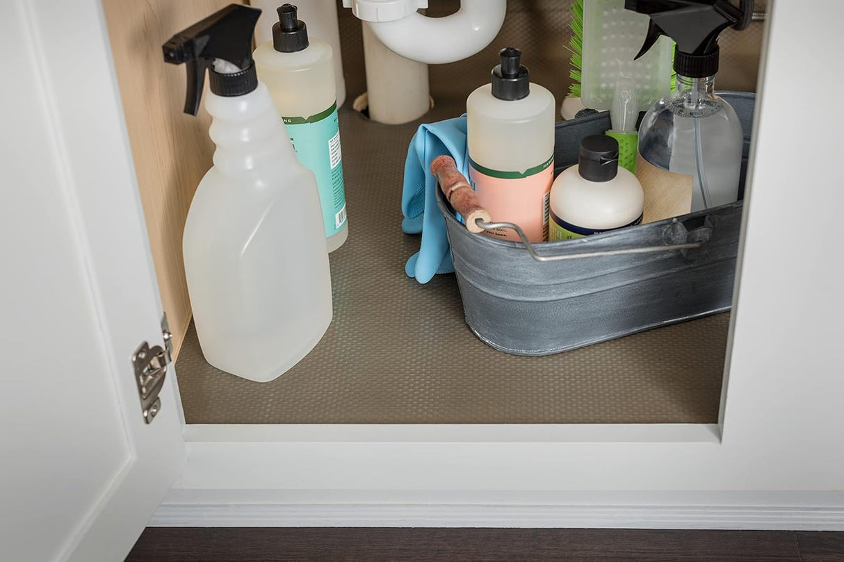 DUCK EasyLiner Clear Classic Under The Sink Shelf Liner - Black, 24" x 4'-075353974476-LR-341209-5-LR eShop
