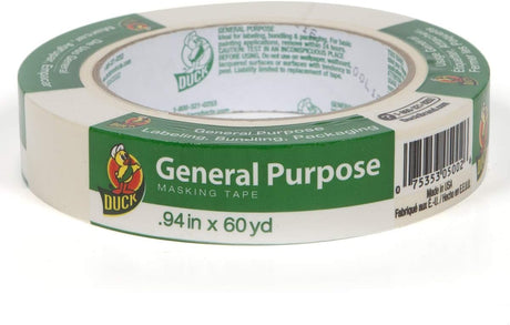 DUCK General Purpose Masking Tape - Beige, 0.94" x 60 yds-075353050026-LR-218706-1-LR eShop