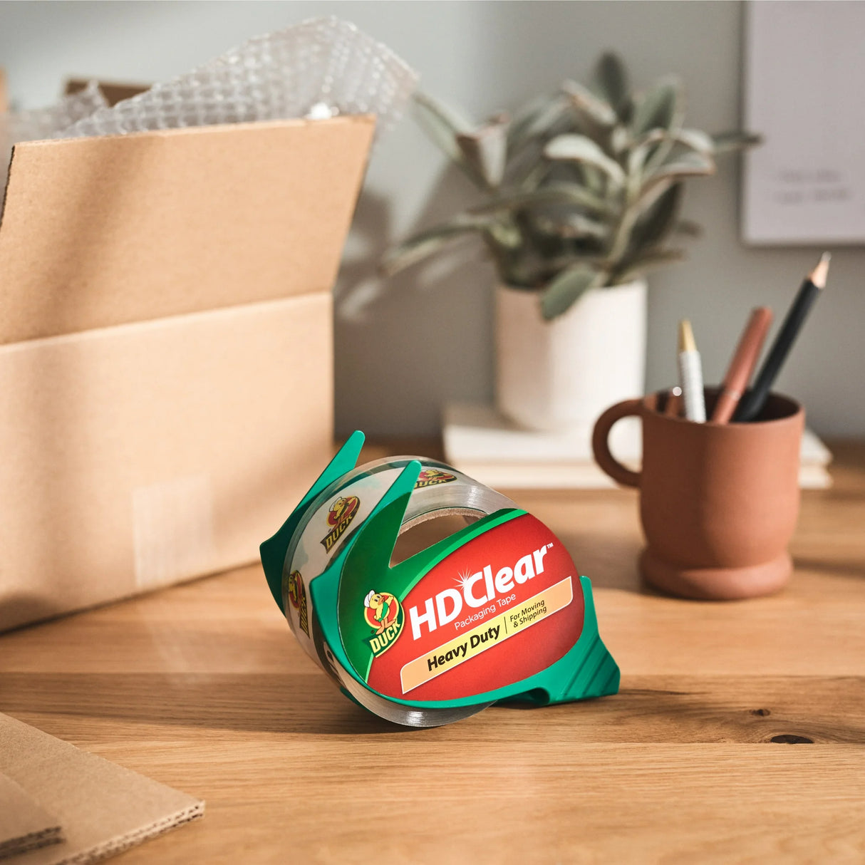 DUCK HD Clear Heavy Duty Packing Tape - Clear, 1.88" x 40 yds-075353334553-LR-357284-8-LR eShop