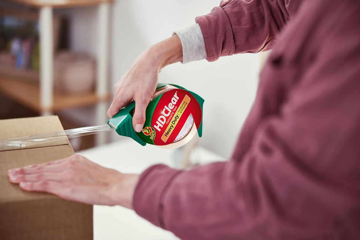 DUCK HD Clear Heavy Duty Packing Tape - Clear, 1.88" x 54.6 yds-075353073124-LR-218711-7-LR eShop