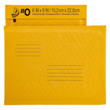 DUCK Kraft Bubble Mailer Size #0 - Manila, 6" x 9"-075353414040-LR-349748-3-LR eShop