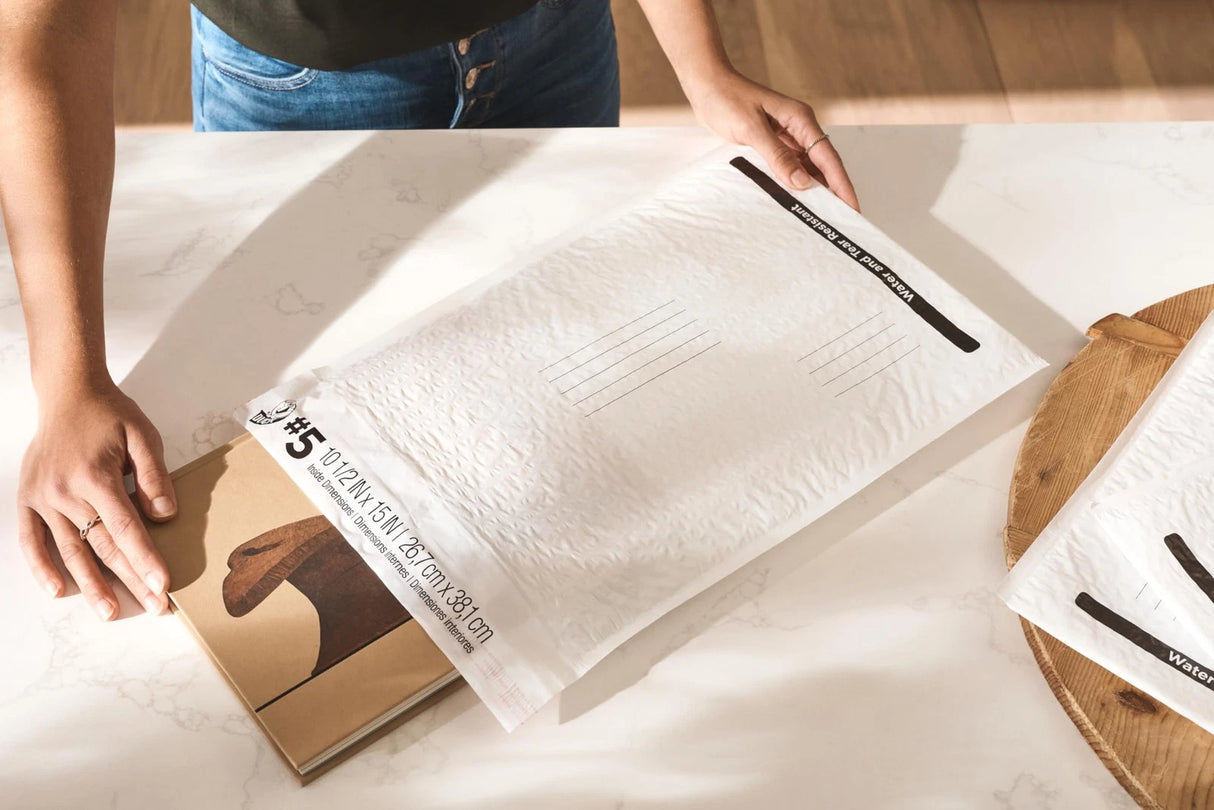 Duck Max Strength Bubble Mailer Size #5 - White, 10.5" x 15"-075353147429-LR-349746-5-LR eShop