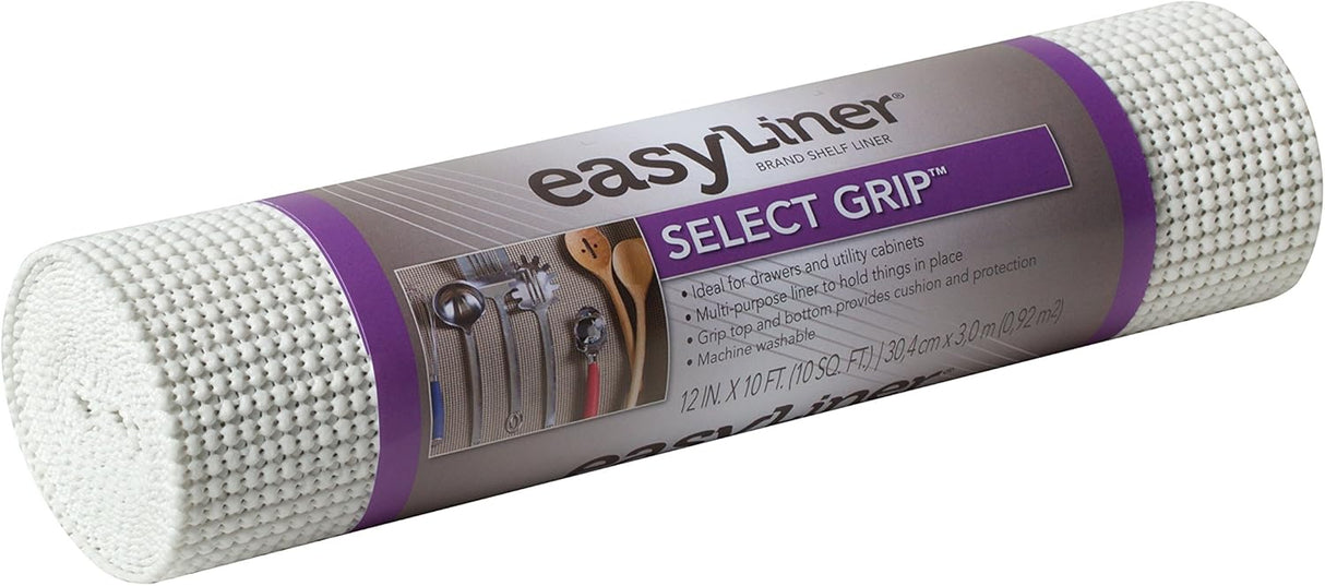 DUCK Select Grip EasyLiner Shelf and Drawer Liner - White, 12" x 10'-075353262733-LR-272161-1-LR eShop