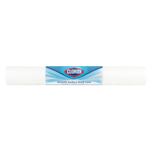 DUCK Smooth Top EasyLiner Shelf and Drawer Liner With Clorox - White, 12" x 4'-075353946732-LR-340234-1-LR eShop